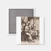 Aimant Saint Luc l'Évangéliste et Apôtre (Recto/Verso)