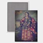 Aimant Saint Lucy dans le style de l'école Cusco (Recto/Verso)