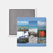 Aimant Saint Maarten Photo Collage par Khoncepts (Recto/Verso)