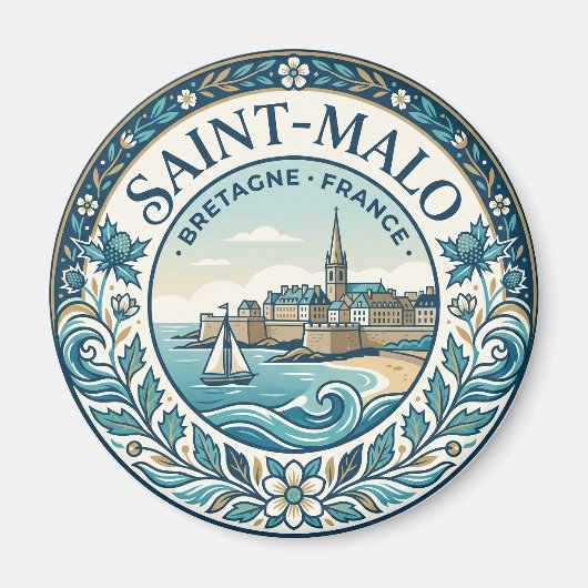 Aimant Saint-Malo France (Devant)