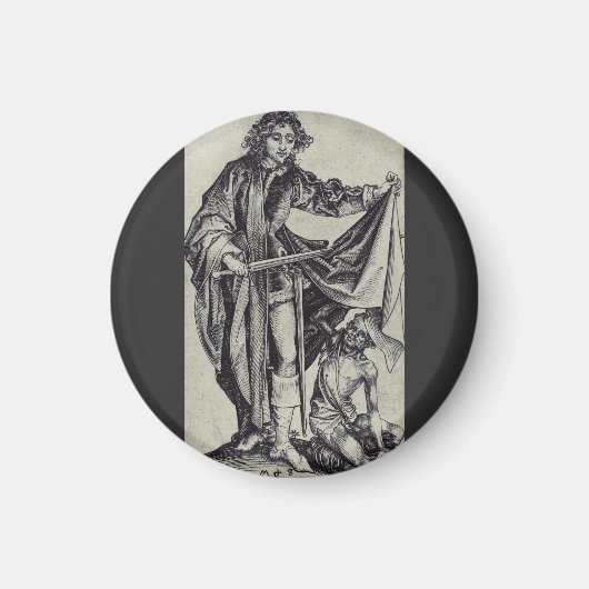 Aimant Saint Martin de Tours Gravure d'art (Devant)