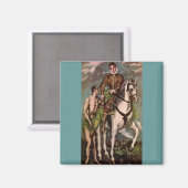 Aimant Saint Martin et le mendiant d'El Greco vers 1600 (Recto/Verso)