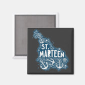 Aimant Saint-Martin SXM Marin | Magnet (Recto/Verso)