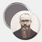 Aimant Saint Maximilian Kolbe Polish Catholic priest (Recto/Verso)