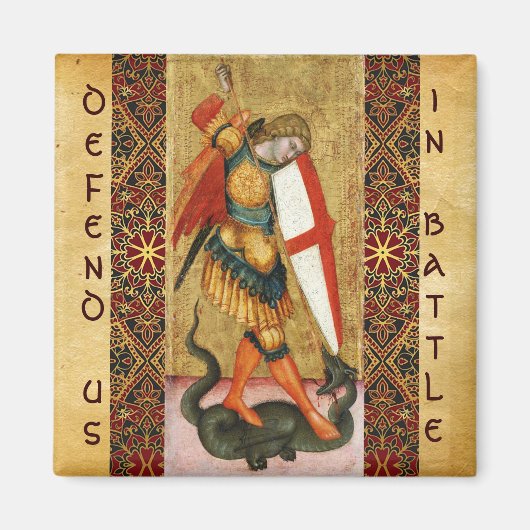 Aimant Saint Michael Archangel et Dragon Sienese (Devant)