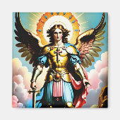 Aimant Saint Michael Magnet, catholique (Devant)