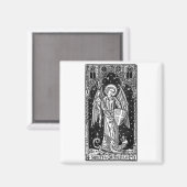 Aimant Saint Michael The Archangel Defeating Satan Christ (Recto/Verso)