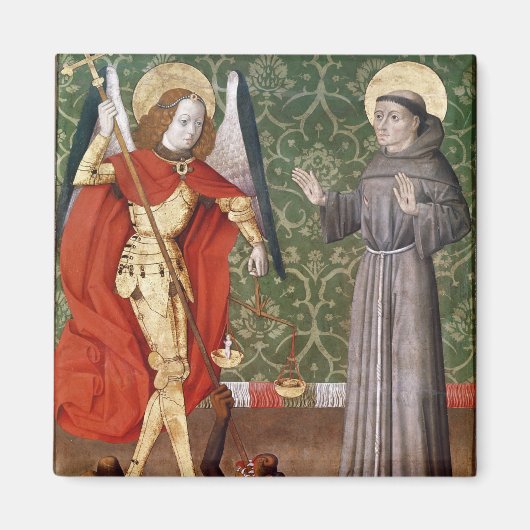 Aimant Saint Michel et Saint François d'Assise, vers 1480 (Devant)