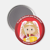 Aimant Saint Michel l'Archange (Recto/Verso)