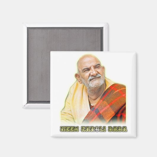 Aimant Saint Neem Karoli Baba ji (Recto/Verso)