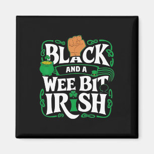Aimant Saint-Patrick afro-américain petite chose noire ir