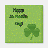 Aimant Saint Patrick, Clovers verts, Clovers chanceux (Devant)