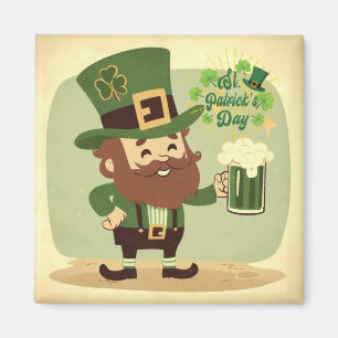 Aimant Saint Patrick de style vintage