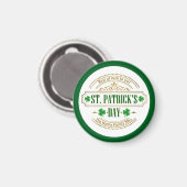 Aimant Saint-Patrick personnalisé - Chance des Irlandais (Recto/Verso)