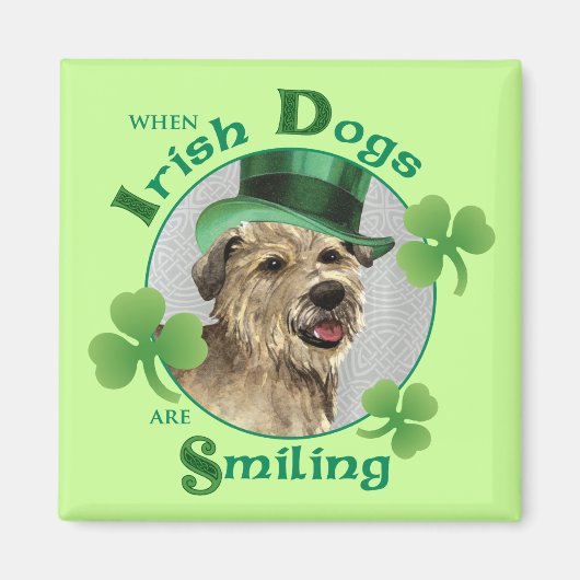 Aimant Saint Patrick's Day Glen of Imaal Terrier (Devant)