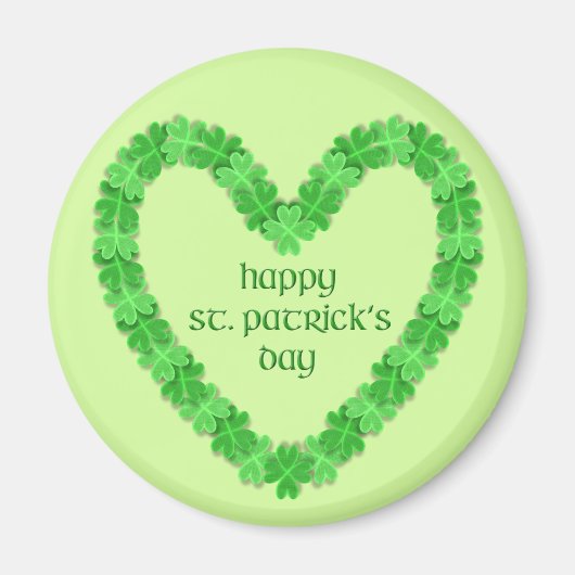 Aimant Saint Patrick's Day Heart (Devant)