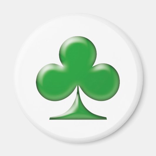 Aimant Saint Patrick's Day Irlandais Green Clover Shamroc (Devant)