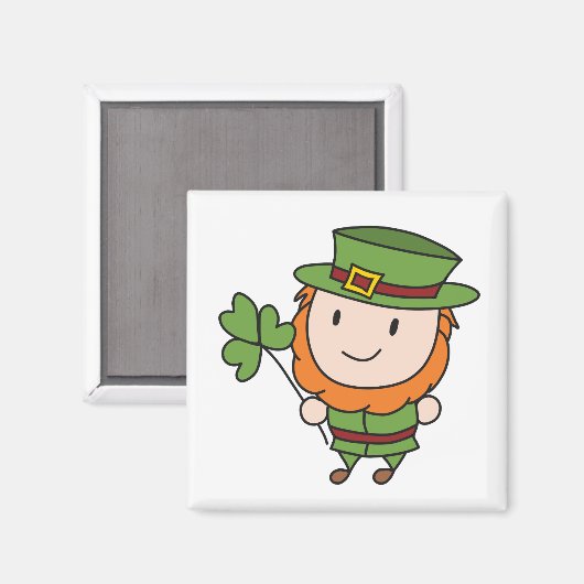 Aimant Saint Patrick's Day Leprechaun (Recto/Verso)