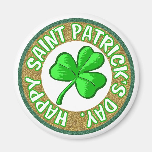 Aimant Saint Patricks Day Magnet. (Devant)