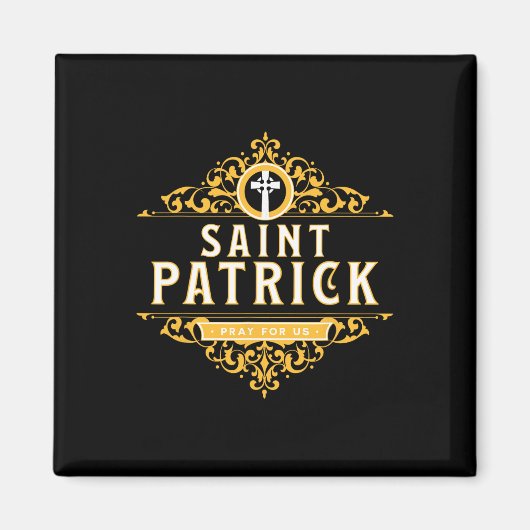 Aimant Saint Patricks Day Priez Pour Nous St Patrick's Ca (Devant)
