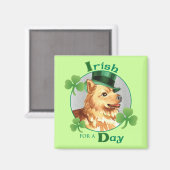 Aimant Saint Patrick's Day Spitz finlandais (Recto/Verso)
