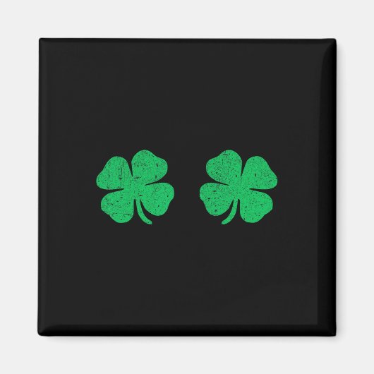 Aimant Saint Patricks Day Trèfle Sein St.patrick's Da (Devant)