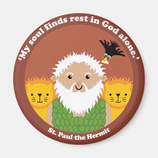 Aimant Saint Paul l'Hermite (Devant)