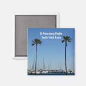 Aimant Saint-Pétersbourg Floride Sud Bassin de Yatch (Recto/Verso)