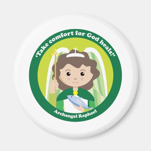 Aimant Saint Raphaël l'Archange (Devant)