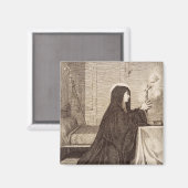 Aimant Saint Scholastica Patroness of school (Recto/Verso)