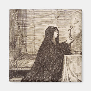Aimant Saint Scholastica Patroness of school