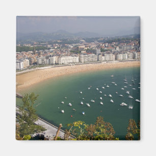 Aimant Saint-Sébastien, Espagne. La ville basque de San