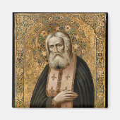 Aimant Saint Seraphim de Sarov Orthodoxe Icon (Devant)