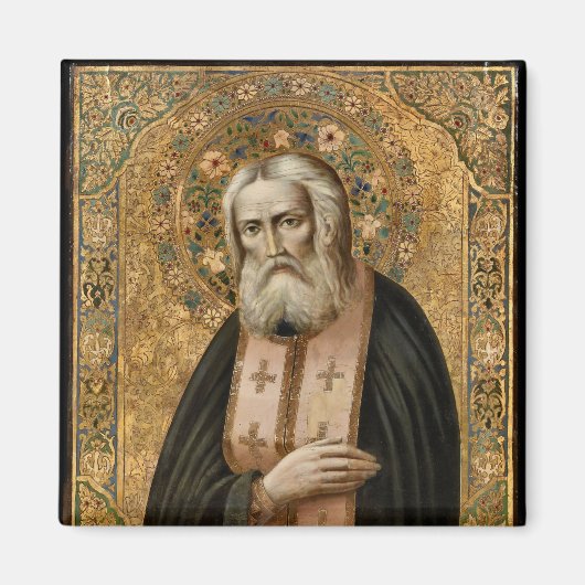 Aimant Saint Seraphim de Sarov Orthodoxe Icon (Devant)