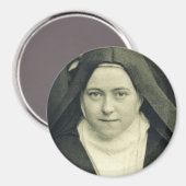 Aimant Saint Thérèse de l'Enfant Jésus et la Sainte Face (Recto/Verso)