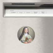 Aimant Saint-Thérèse de Lisieux la Petite Fleur (BJE 01) (In Situ (Lave-vaisselle))