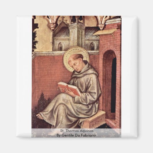 Aimant Saint Thomas D'Aquin Par Gentile Da Fabriano (Devant)