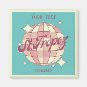 Aimant Saint Tropez France souvenir turquoise (Devant)