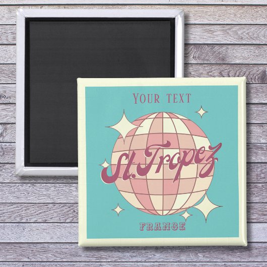 Aimant Saint Tropez France souvenir turquoise