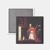 Aimant Saint Turibius de Mogrovejo Archevêque Art (Recto/Verso)