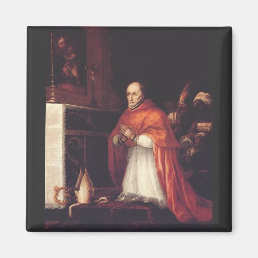 Aimant Saint Turibius de Mogrovejo Archevêque Art (Devant)