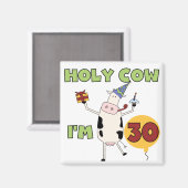 Aimant Saint Vache Je suis 30 T-shirts et cadeaux (Recto/Verso)