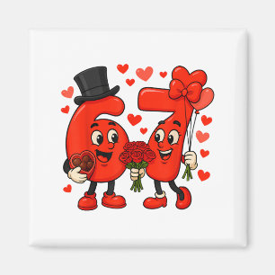 Aimant Saint-Valentin 67 Meme Rempli De Cœurs Drôle S