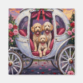 Aimant Saint-Valentin Chien Caniche (Devant)