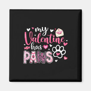 Aimant Saint-Valentin Chien Mon Valentin A Des Pattes Mam