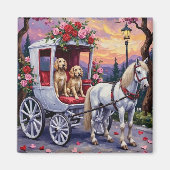 Aimant Saint-Valentin Chien Setter Anglais (Devant)