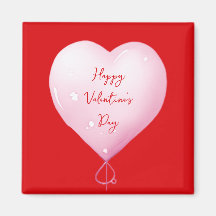 Saint-Valentin cœur heureux personnalisé rouge vif