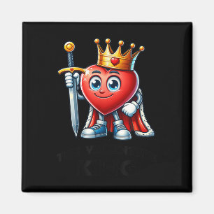 Aimant Saint Valentin Coeur Roi Drôle Valentines Jour Mig