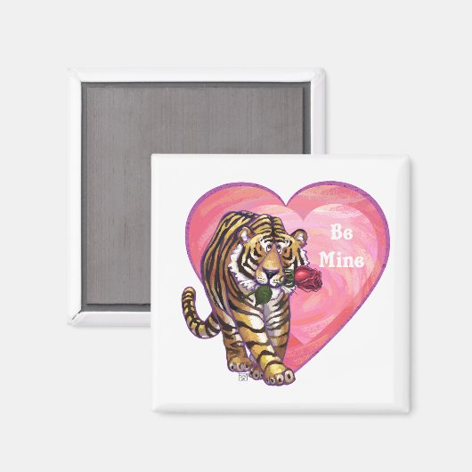 Aimant Saint Valentin de Tigre (Recto/Verso)
