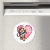 Aimant Saint Valentin de Tigre (In Situ (Lave-vaisselle))